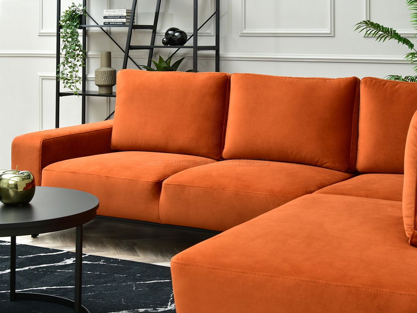 Rohová sedačka Nombres (čierna)