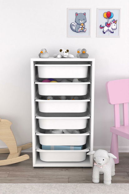 Organizator za igračke Dremonka 3 (bijela)