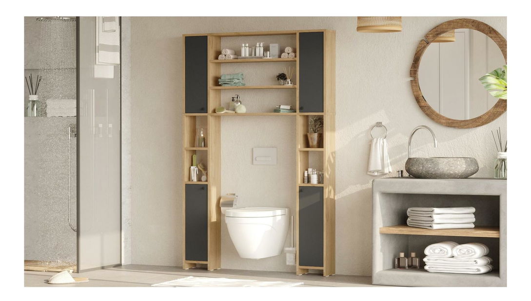 Kupaonski ormarić Lolipop (hrast + antracit) 