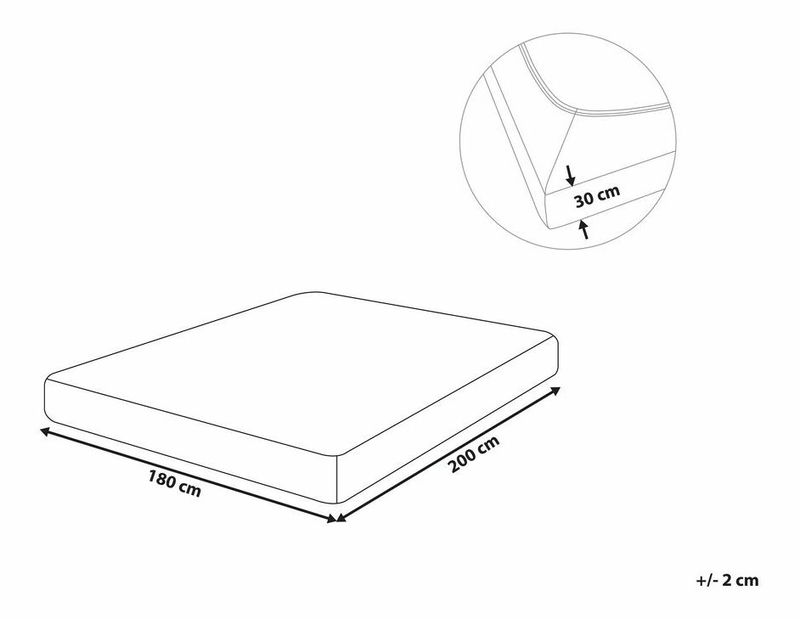 Cearceaf pentru pat 180 x 200 cm Januba (verde deschis)