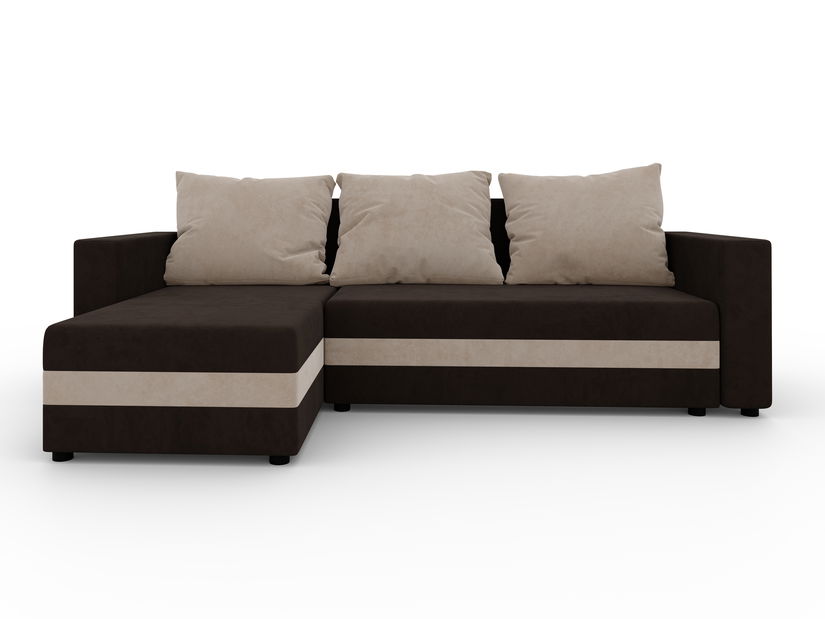 Sarokkanapé Safino (sötétbarna + világosbarna) (B)