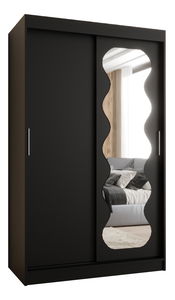 Dulap de haine 120 cm Spock (Negru)