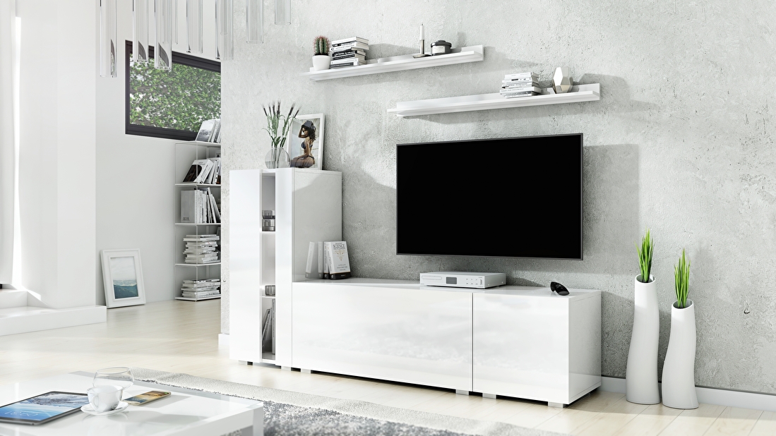 Mobilier living Berny 40 (alb + alb lucios)