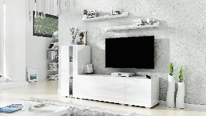 Mobilier living Berny 40 (alb + alb lucios)