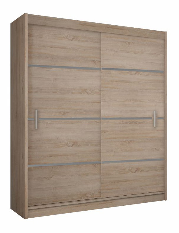 Ormar za garderobu Magnet 150 (hrast sonoma + siva) 