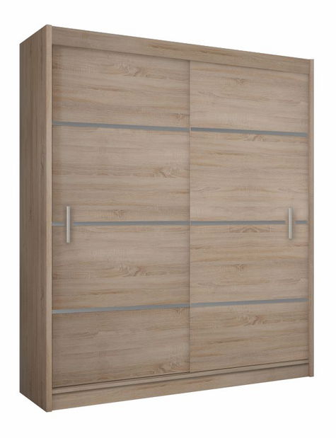 Ruhásszekrény Magnet 150 (sonoma tölgy + szürke)