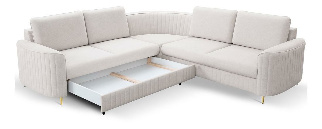 Colțar Loreeen (alb gri) (S)