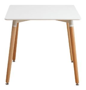 Masă de sufragerie Dirrax 3 (alb + fag) (pentru 4 persoane)