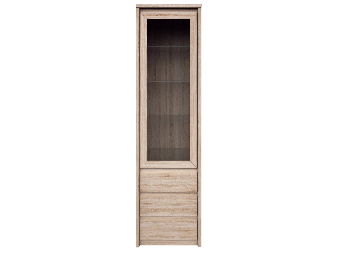 Vitrină Noella 1W3S (Stejar sonoma)