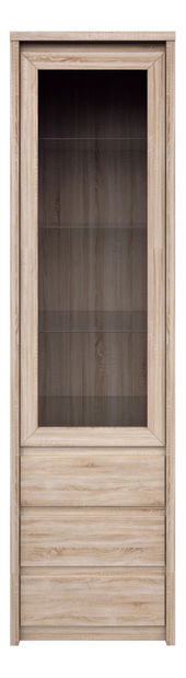 Vitrină Noella 1W3S (Stejar sonoma)