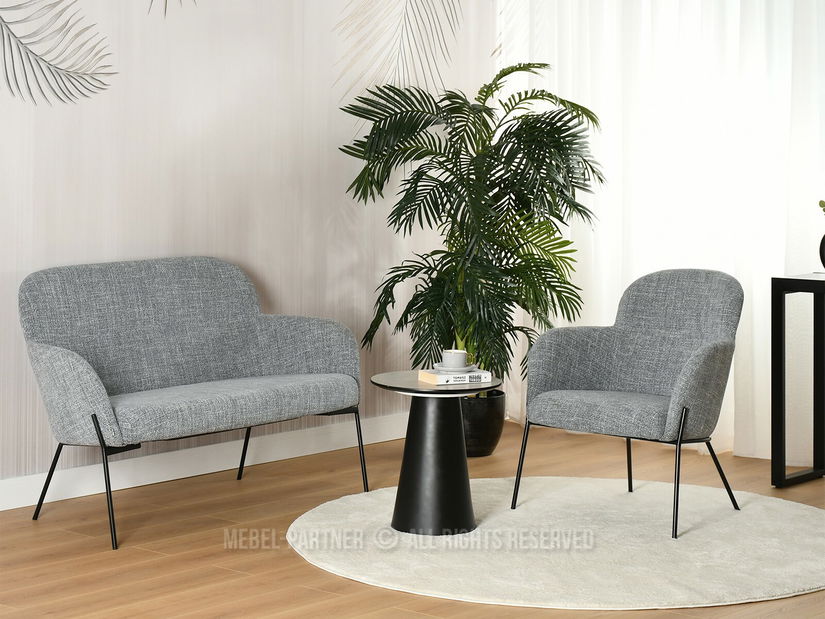 Pohovka Baggie S (sivá + čierna)