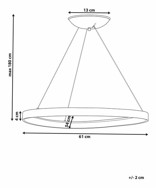 Lustră Kraza (auriu)