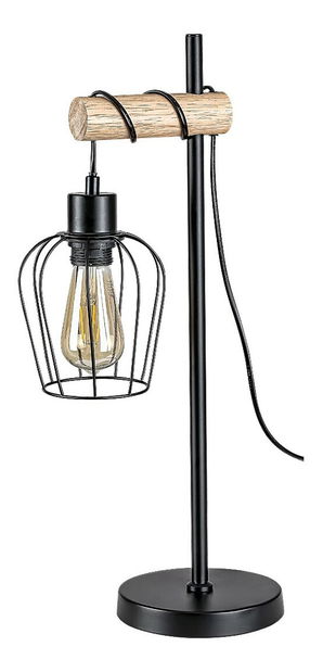 Stolové svietidlo Hadia 5245 (prírodná + čierna matná)