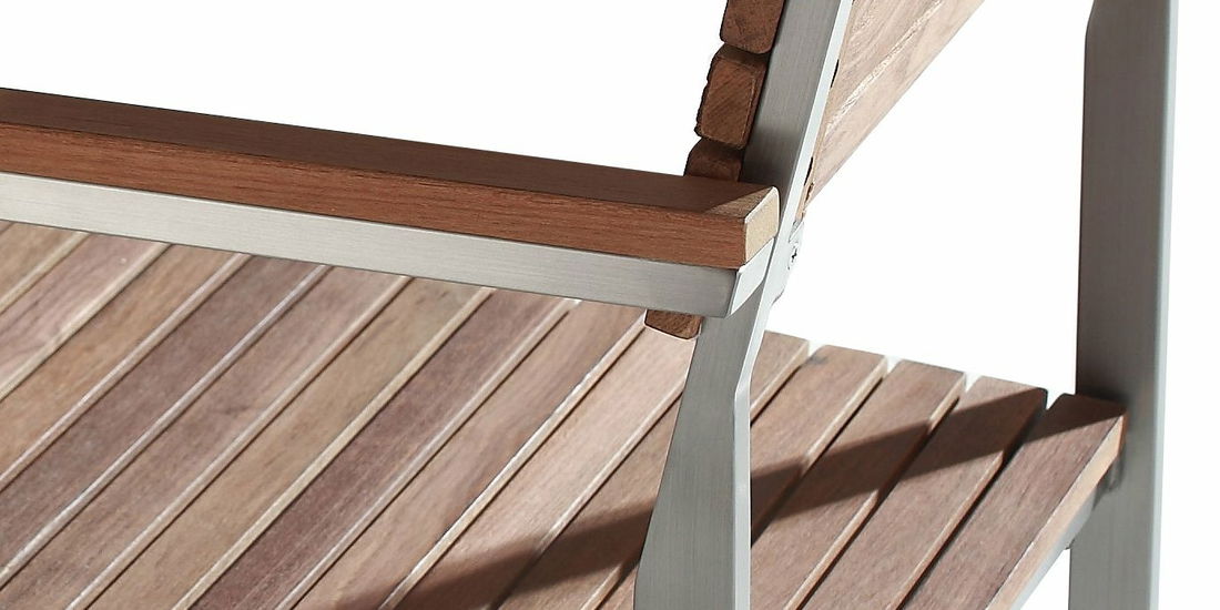 Záhradná stolička Veneto (svetlé drevo)