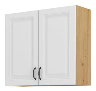 Horná kuchynská skrinka Sheila 80 G 72 2F (dub artisan + biela)