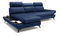 Sarok ülőgarnitúra Titan (párizsi kék)  (B)