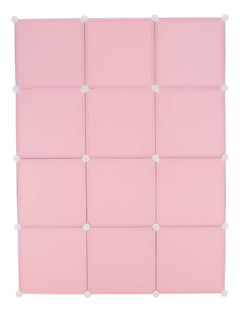 Dulap modular pentru copii Fresh Pink (roz + motiv pentru copii)