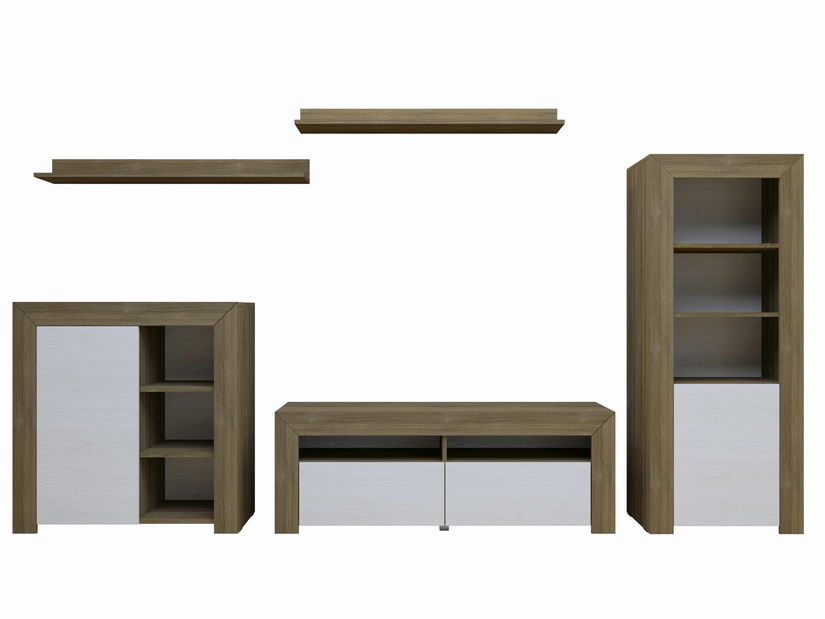 Mobilier living Moses Typ 10 (zada sibiu + Alb)