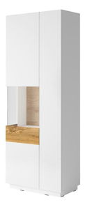 Vitrina Stacey Typ 12 (hrast + bijeli visoki sjaj)