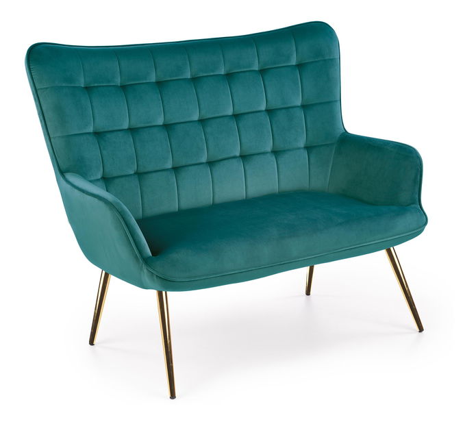 Pohovka dvojsedačka Camie 2 XL (tmavozelená)