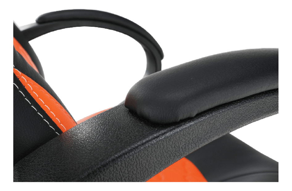 Kancelárske kreslo Naseby (čierna + oranžová)