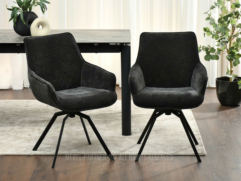 Scaun sufragerie Lowie (negru)