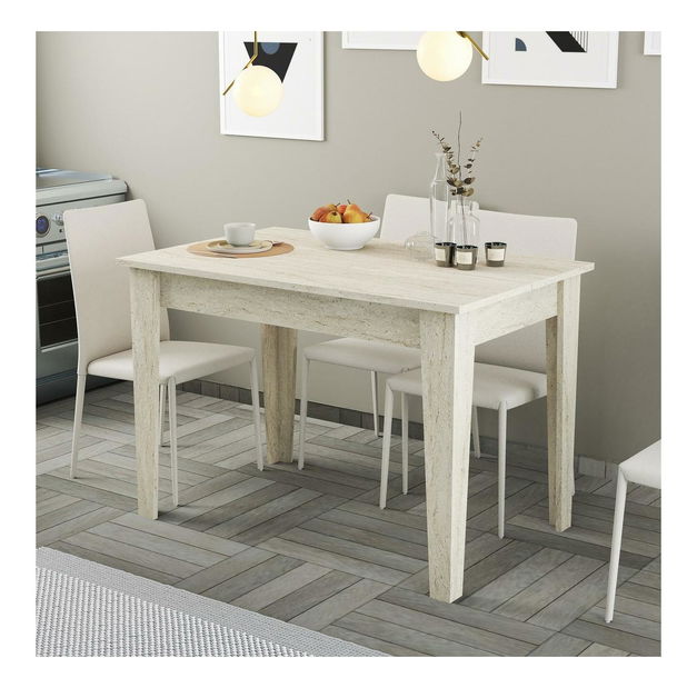 Jedálenský stôl Kloe (pre 4 osoby) (travertín)