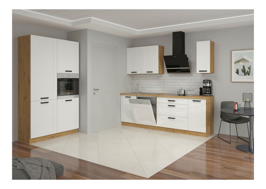 Vrata za perilicu posuđa Lullia ZM 570x446 (bijela + hrast artisan)