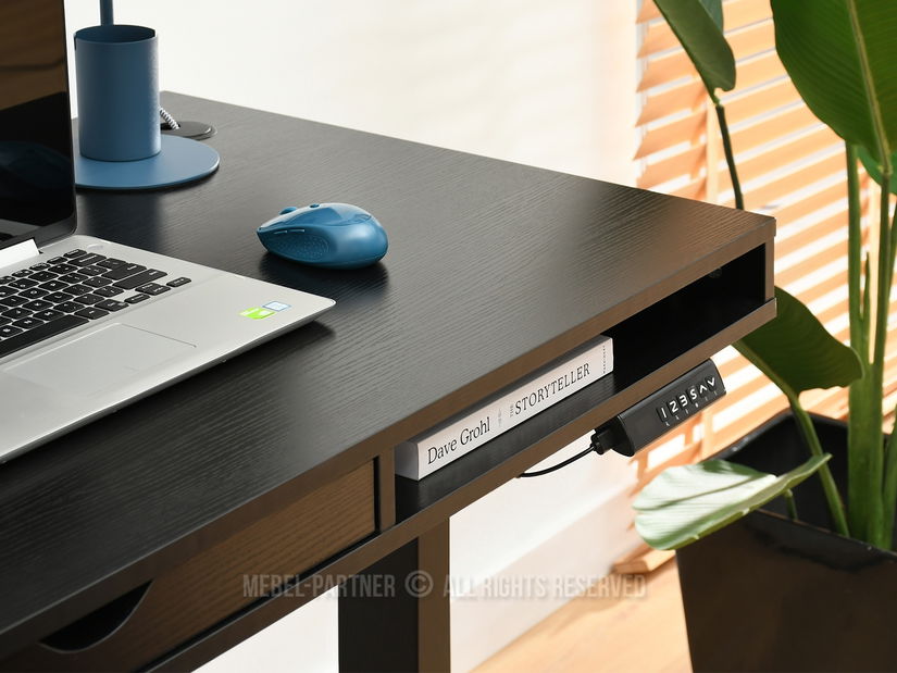 PC stolić Osto 100 (crno drvo + bijela)