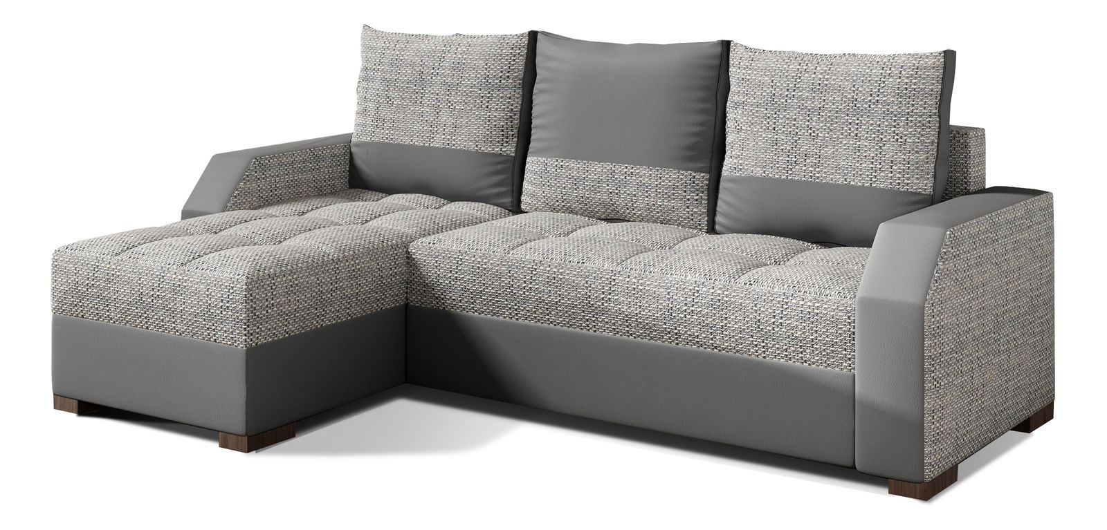 Rohová sedačka Aresea (sivá) (L)