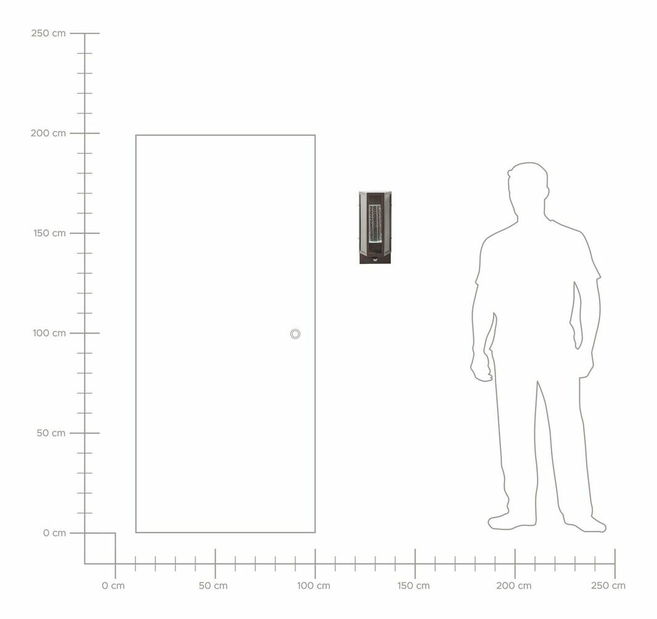 Nástenné svietidlo vonkajšie Francie (hnedá)