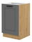 Donji kuhinjski ormarić ispod sudopera Lucid 50 ZL 1F BB (hrast artisan + dustgrey)