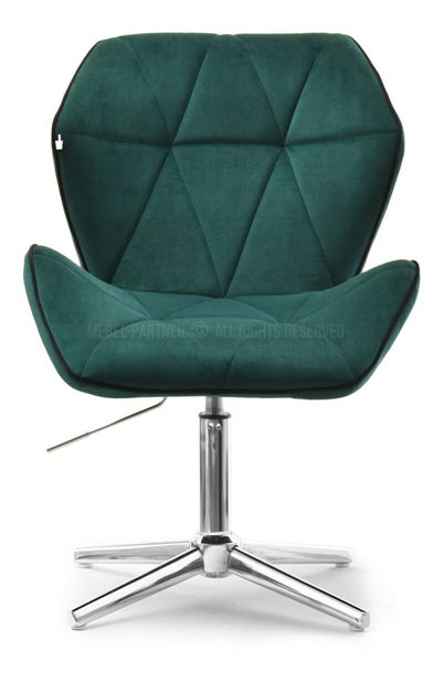 Fotel Velma S (zöld + fekete)