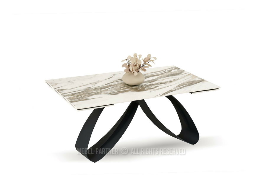 Blagovaonski stol Pagina (mramor + crna)