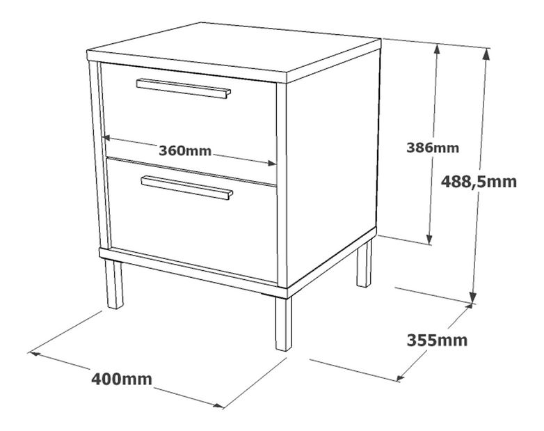 Nočný stolík Leve 2