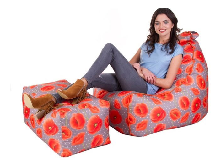 Babzsák zsámollyal Glory plusz XXL (piros)