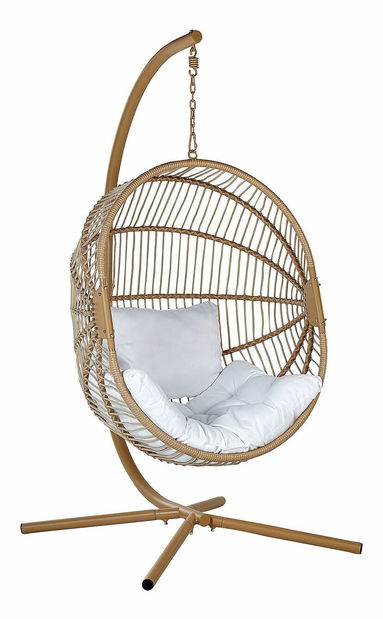 Závesné kreslo Acrie (béžová)