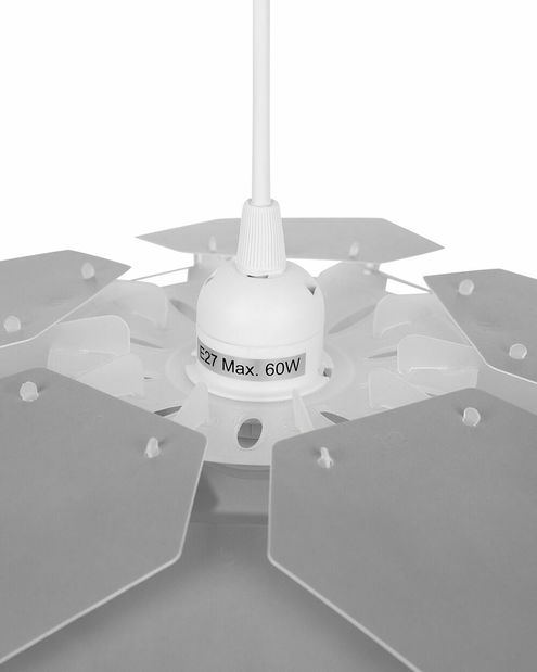 Závesná lampa Segou (sivá) (malá)