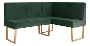 Sarokpad Malibu 130x170 (sötétzöld) (J)