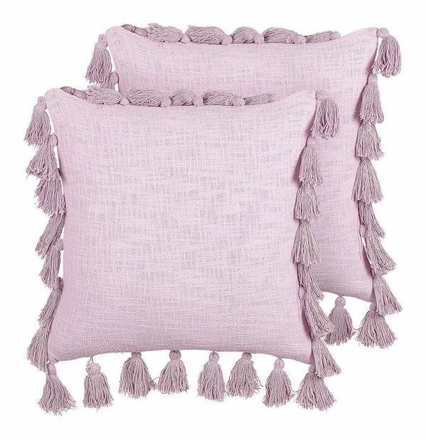 Dekoratív párna 45 x 45 cm Lyrat (rózsaszín)