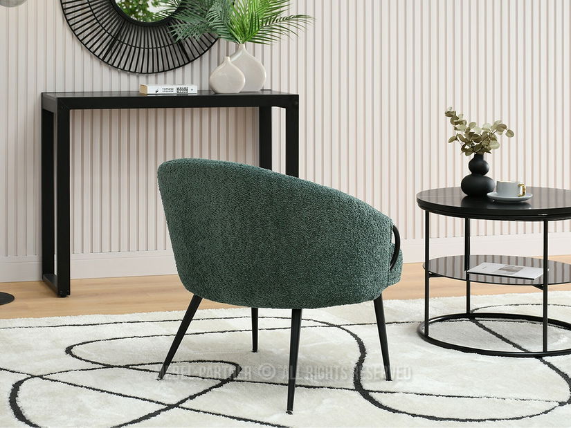 Fotel Carma F (zöld + fekete)