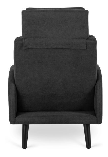 Polohovacie kreslo Hondurenas (čierna) (s taburetkou)