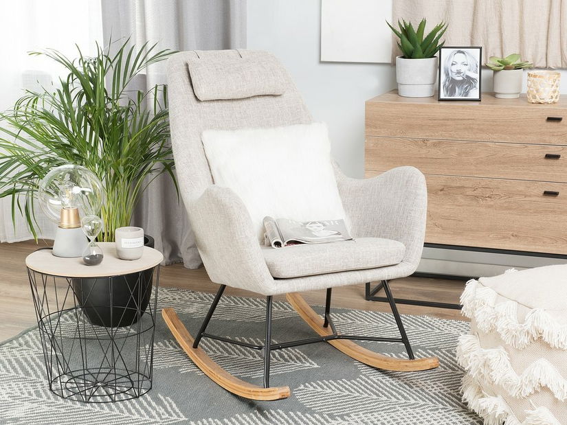 Fotoliu balansoar Aref (bej deschis) *vânzare stoc