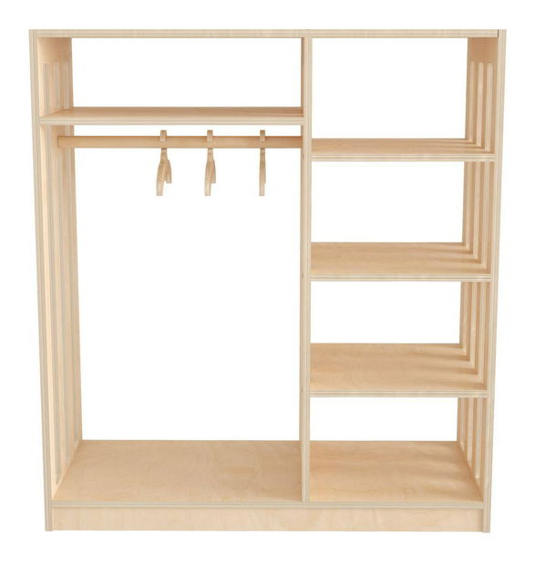 Dječji ormar za garderobu Smalinka 1 (breza)