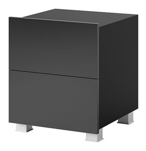 Noptieră Calabria (Negru mat + Negru lucios)