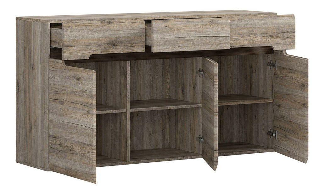 Komoda BRW Azteca Trio KOM3D3S/8/15 (dub san remo)