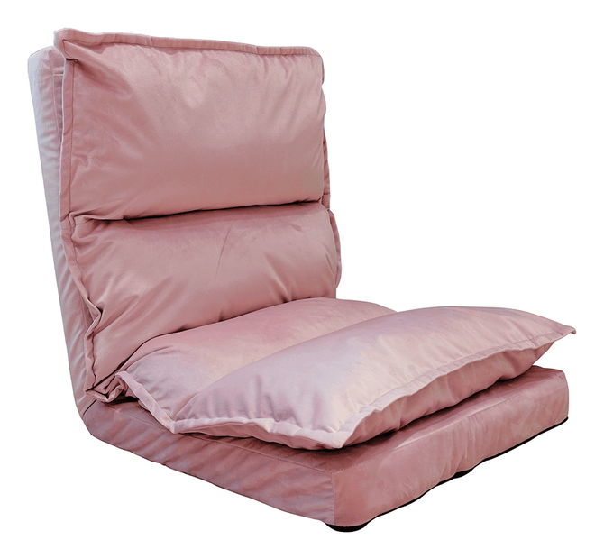 Összecsukható heverő a padlóra Upoth (rózsaszín)