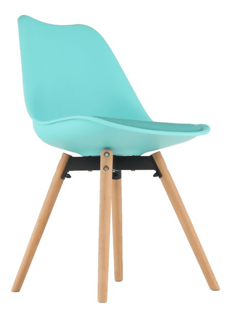 Blagovaonska stolica Samim (boja mentola + bukva) 