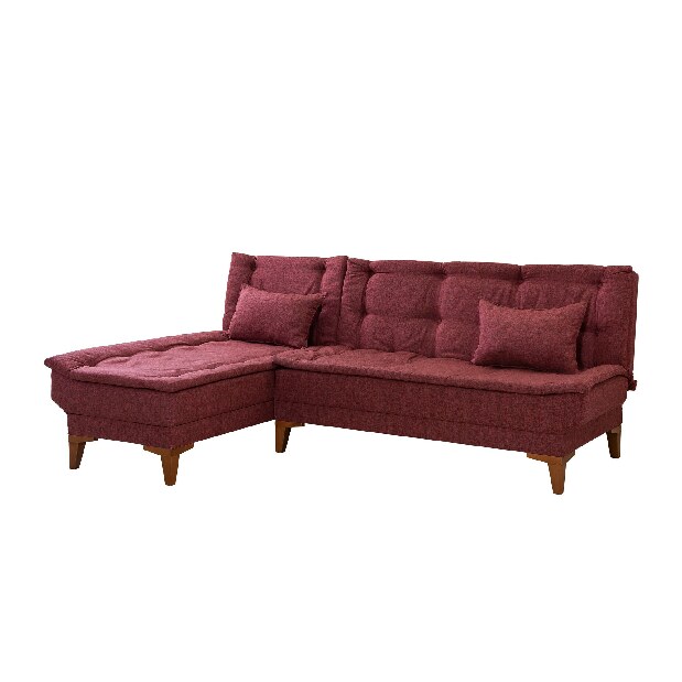 Kutna sofa na razvlačenje Syrma (crvena) (L)