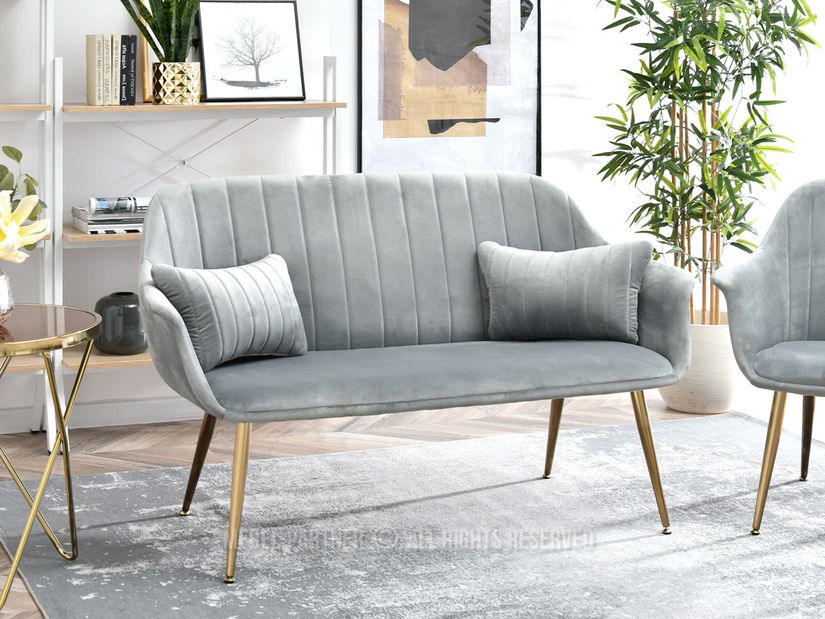 Sofa Osmol S (siva + zlatna)